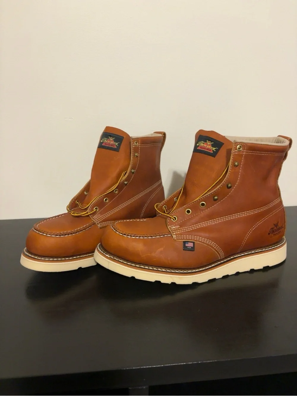 Thorogood 804-4200 6” Moc Toe Steel Toe Work Boots Safety Brown USA 13 EE NWOB
